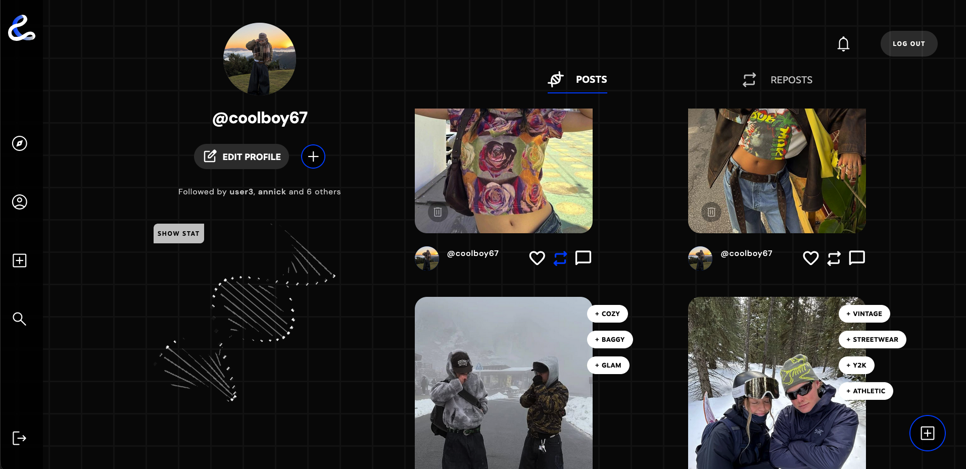 StyleLab profile page