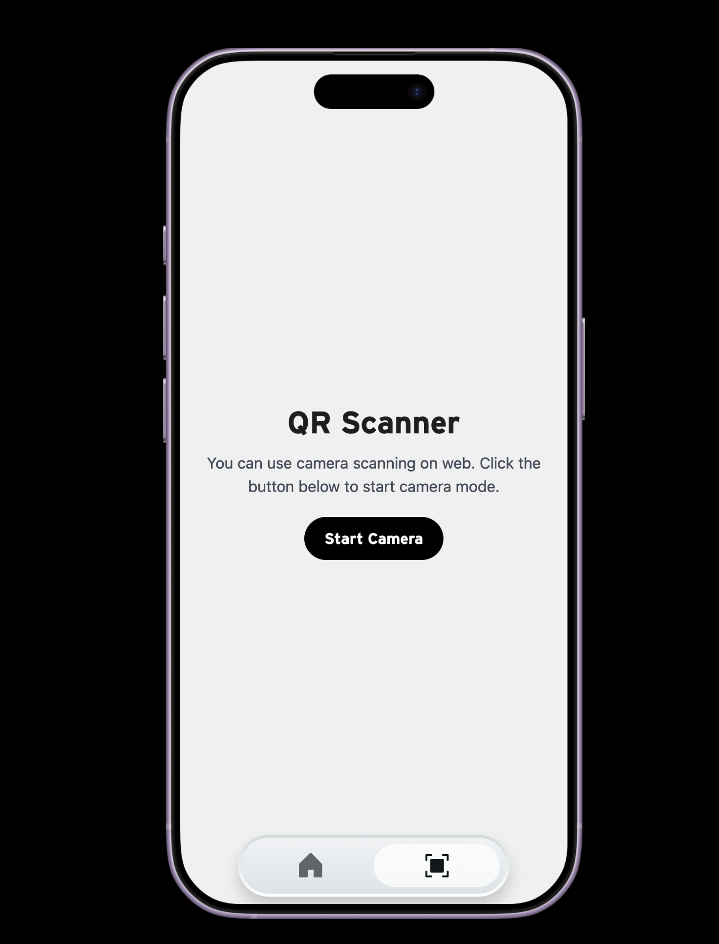 Polyroom's camera request screen.