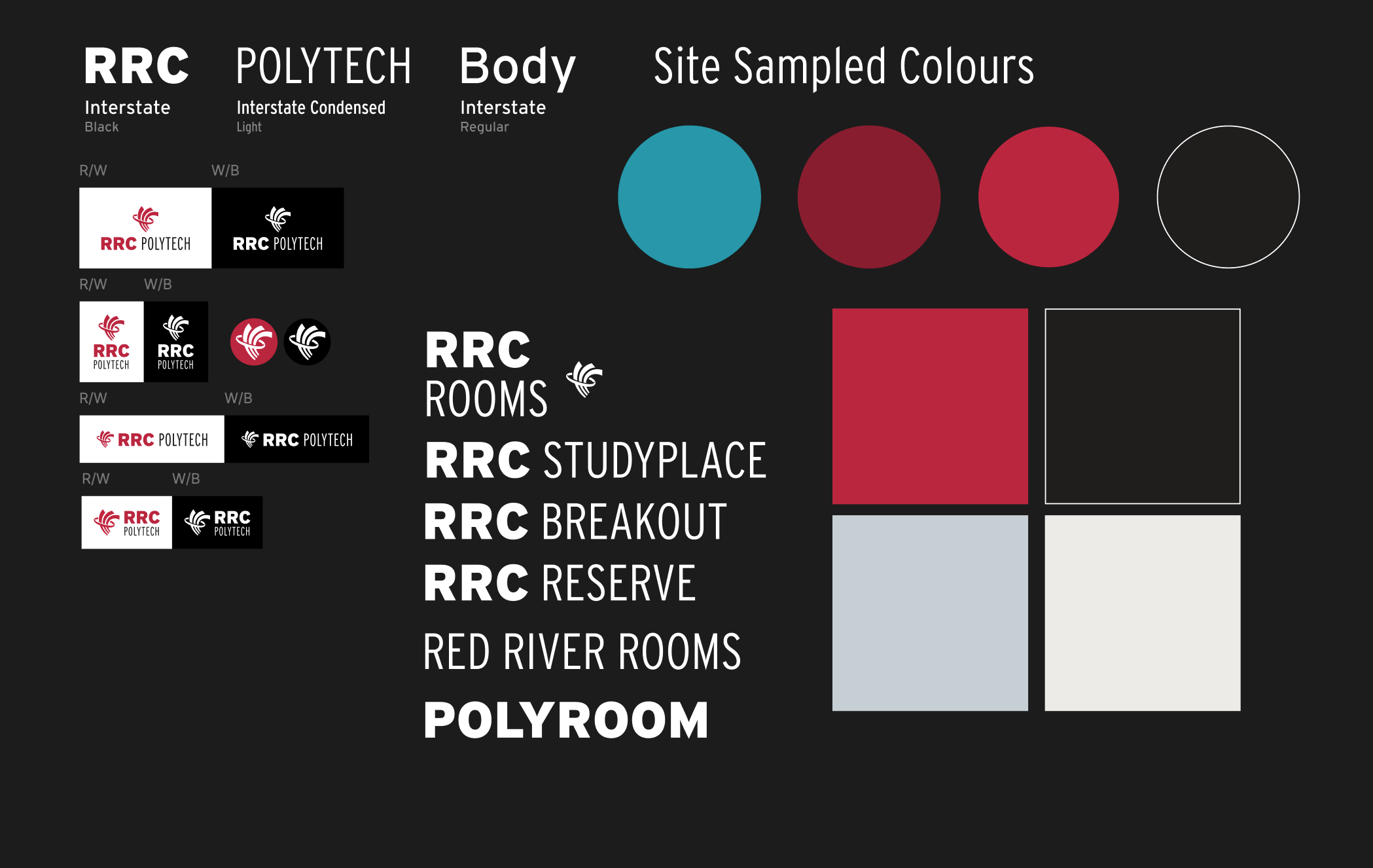 A Figma file consisting the gathered design elements of RRC Polytech